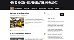 Desktop Screenshot of newtohockey.com