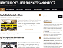 Tablet Screenshot of newtohockey.com